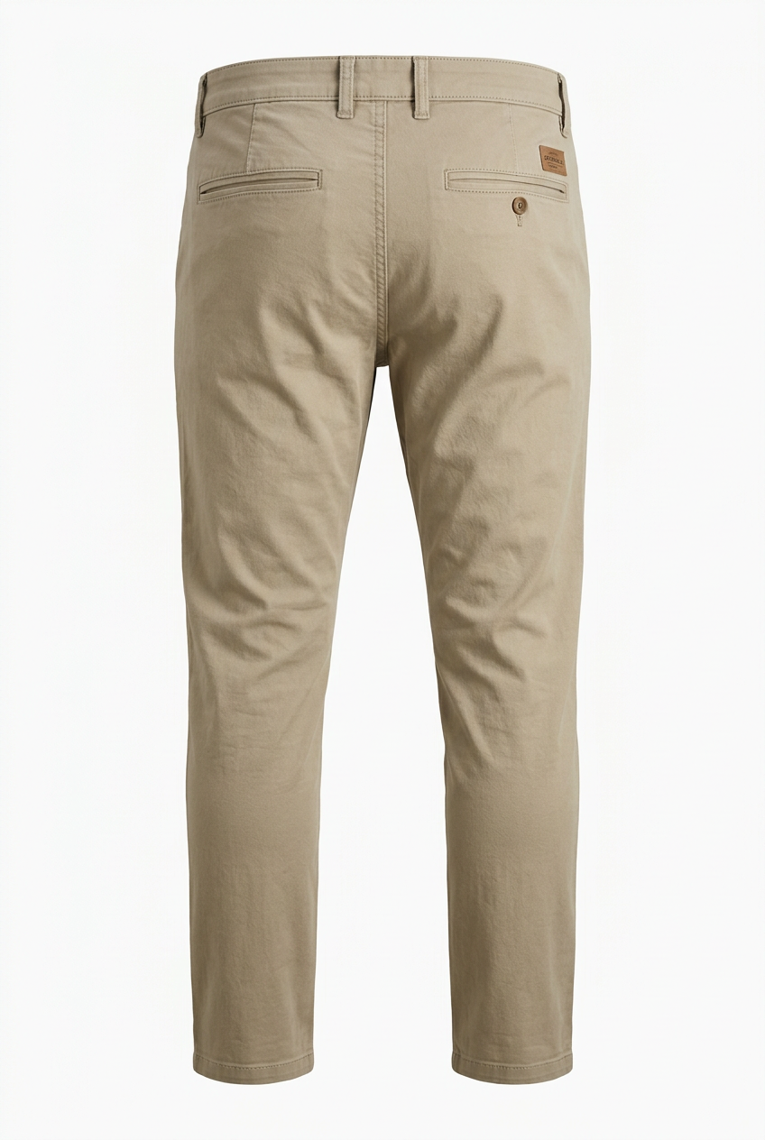 Men's casual pants back view